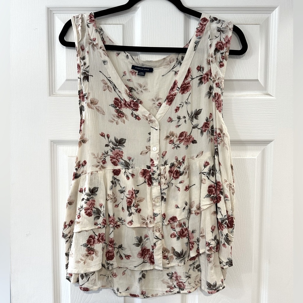 American Eagle Floral Tank
